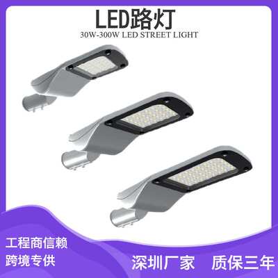 出口北美流行led路灯40w50w60w80w100wled路灯 时控+光控感应路灯