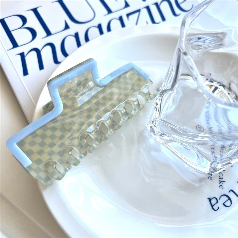 韩国头饰女夏天顶夹高级感抓夹发夹发抓棋盘格2023新款后脑勺发饰,饰品/流行首饰/时尚饰品新,发饰,淘宝优惠券,粉丝福利购,淘宝优惠卷