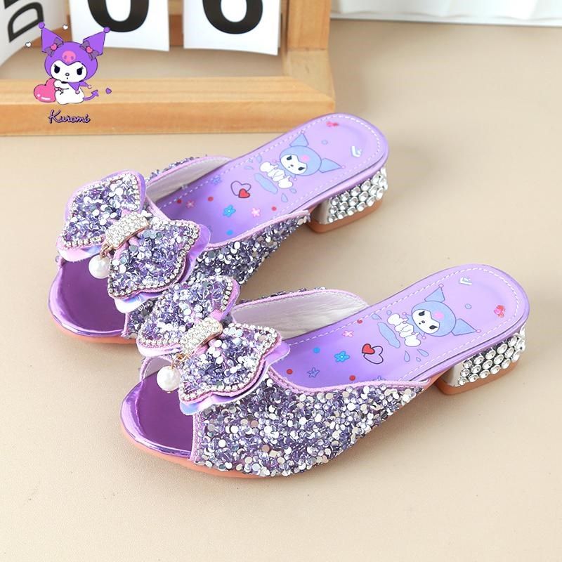 库洛米女童高跟拖鞋2025新款夏季儿童凉拖鞋宝宝公主小女孩水晶鞋,童鞋/婴儿鞋/亲子鞋,儿童凉拖鞋,淘宝优惠券,粉丝福利购,淘宝优惠卷