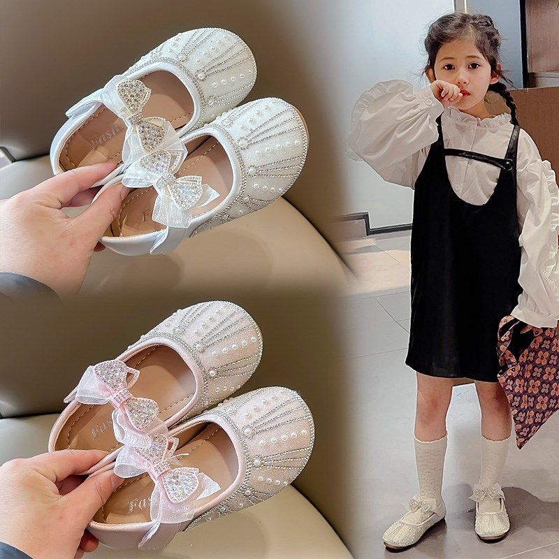 童鞋女童公主鞋2024春季新款洋气软底皮鞋小女孩单鞋演出鞋水晶鞋,童鞋/婴儿鞋/亲子鞋,水晶/水钻鞋,淘宝优惠券,粉丝福利购,淘宝优惠卷