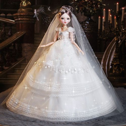 60厘米洋娃娃婚纱新款换装套装女孩公主儿童玩具生日礼物