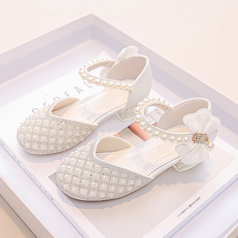 公主鞋女童凉鞋2023新款水晶白色高跟女童鞋礼服夏季鞋儿童走秀鞋,童鞋/婴儿鞋/亲子鞋,凉鞋,淘宝优惠券,粉丝福利购,淘宝优惠卷