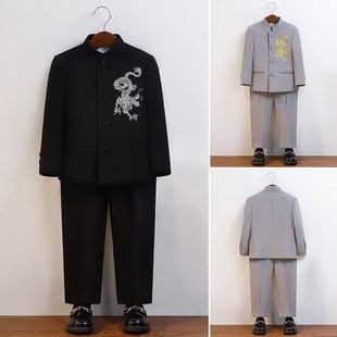 儿童中山装演出服民国风学生五四青年合唱朗诵演出礼服中国风西服