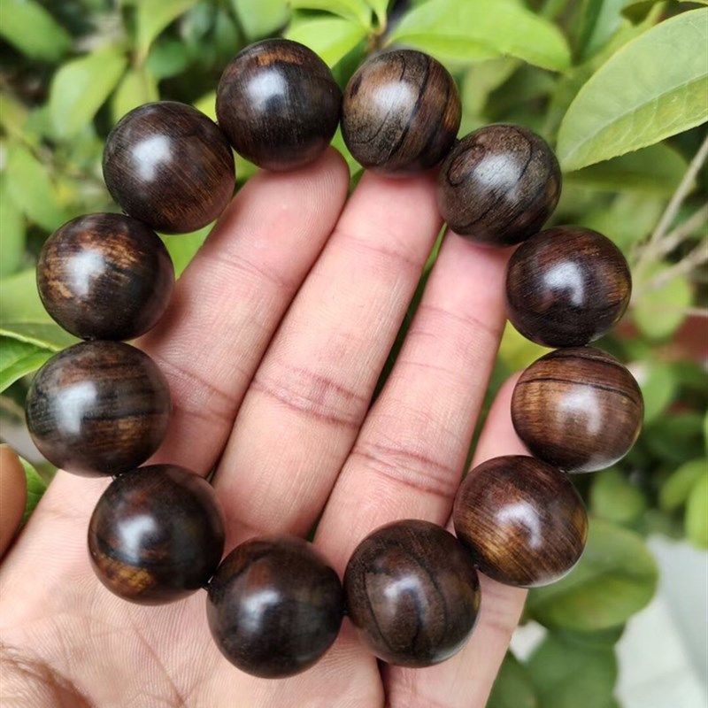 柬埔寨菩萨棋沉香手串2.0cm男士手链文玩佛珠木质重44克沉水级,饰品/流行首饰/时尚饰品新,沉香,淘宝优惠券,粉丝福利购,淘宝优惠卷