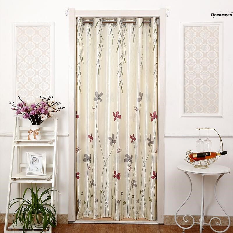 遮光隔断帘帘门帘布艺免打孔空调帘卧室客厅装饰长款挡风布帘厂家