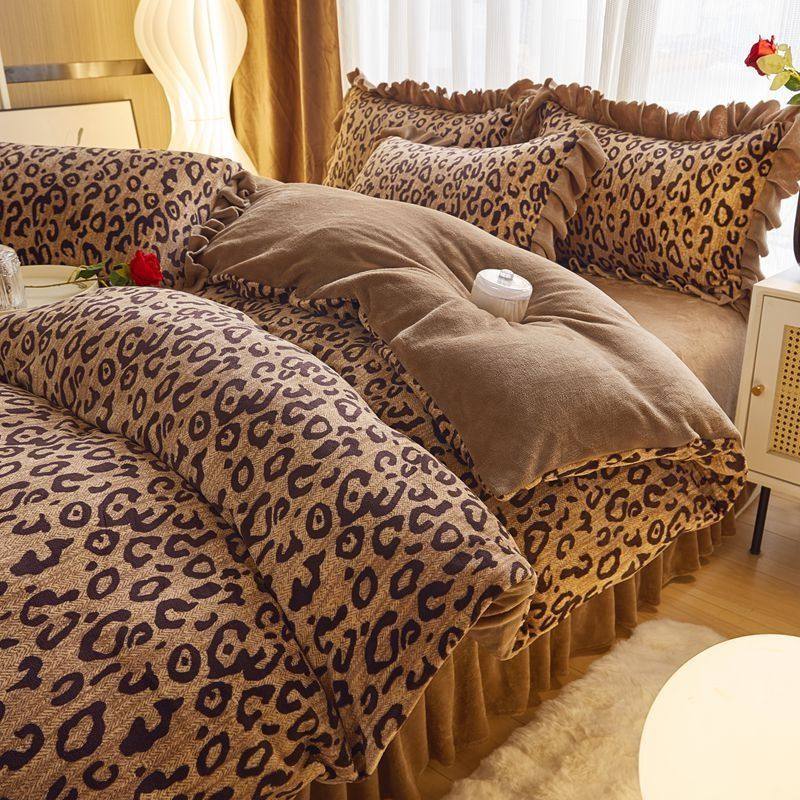 被套+床单+枕套加厚冬季牛奶绒四件套珊瑚绒套件保暖被套单件宿舍,床上用品,床品套件/四件套/多件套,淘宝优惠券,粉丝福利购,淘宝优惠卷