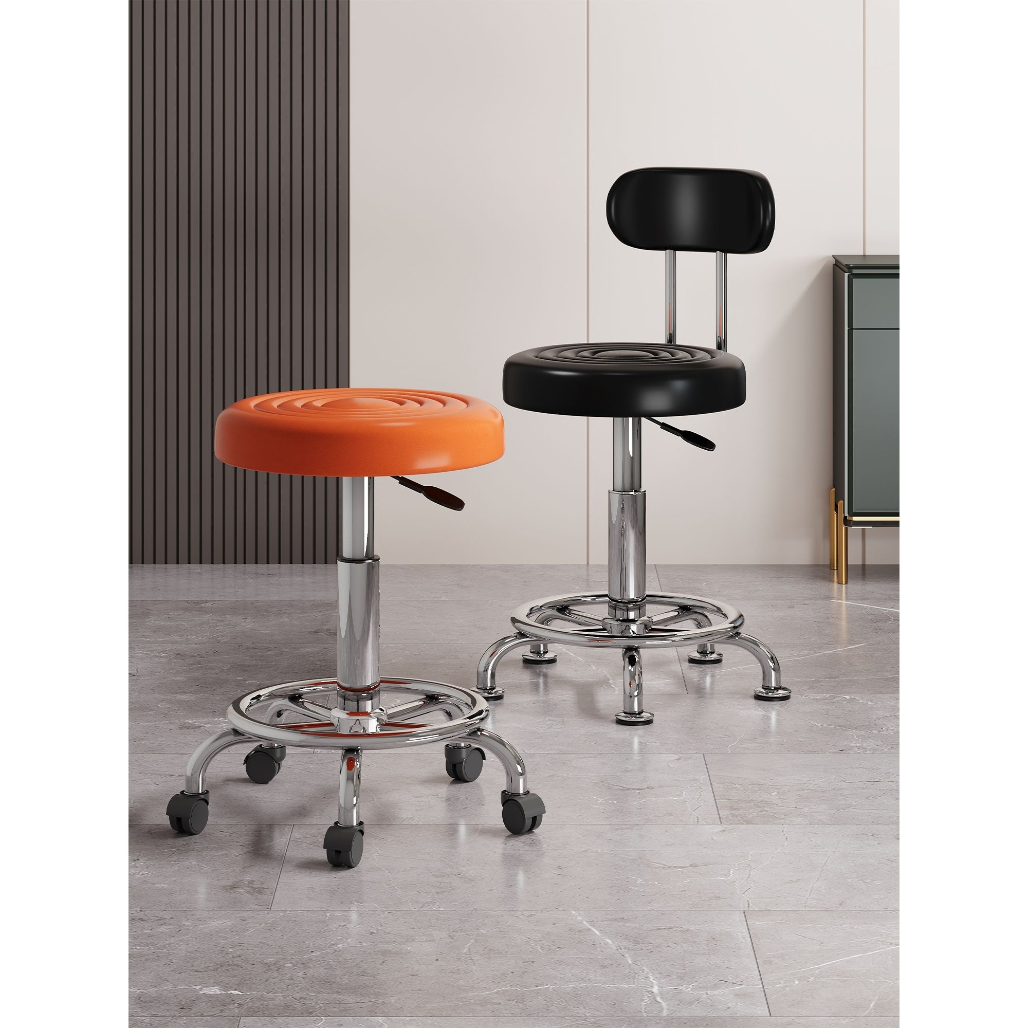 酒吧椅带轮吧台椅升降收银台美容院高脚凳轻奢感可旋转酒吧凳,住宅家具,家用高脚椅,淘宝优惠券,粉丝福利购,淘宝优惠卷