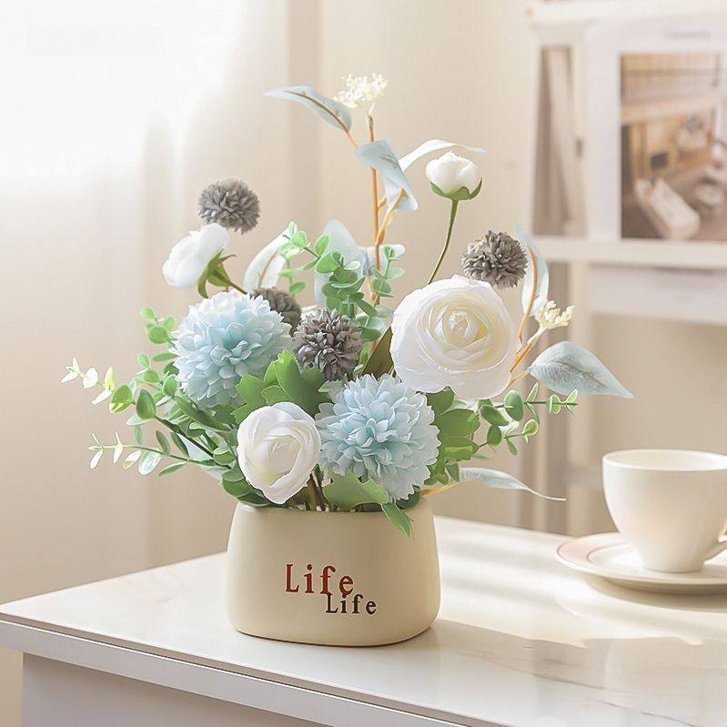 新款轻奢假花客厅餐桌电视柜冰箱装饰插花花艺家居摆件花,家居饰品,仿真花/假花,淘宝优惠券,粉丝福利购,淘宝优惠卷