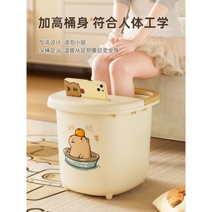 艾仕可泡脚桶家用高深洗脚盆过小腿保温女士养生神器儿童宿舍专用