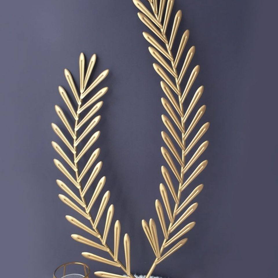 北欧风铁艺金麦穗壁挂轻奢墙饰家居客厅玄关背景墙壁挂饰墙上床头,家居饰品,壁饰,淘宝优惠券,粉丝福利购,淘宝优惠卷