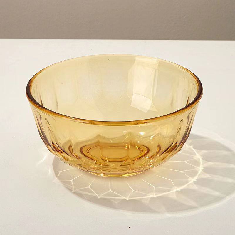 微波炉专用高颜值玻璃碗琥珀原色耐高温碟整套餐具家用面碗饭碗,餐饮具,玻璃餐具套装,淘宝优惠券,粉丝福利购,淘宝优惠卷