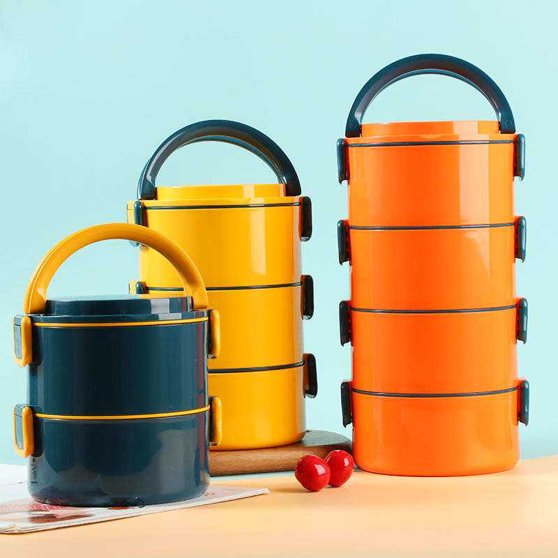 陶瓷饭盒可微波炉加热使用瓷碗上班族带饭专用便携多层分格保温桶