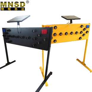 太阳能导向标施工双向指示箭头导向灯可调节左右led导向牌警示灯