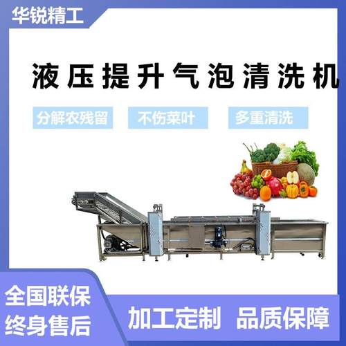 全自动洋葱清洗机葡萄桃子提升清洗机果蔬喷淋式设备预制菜清洗线