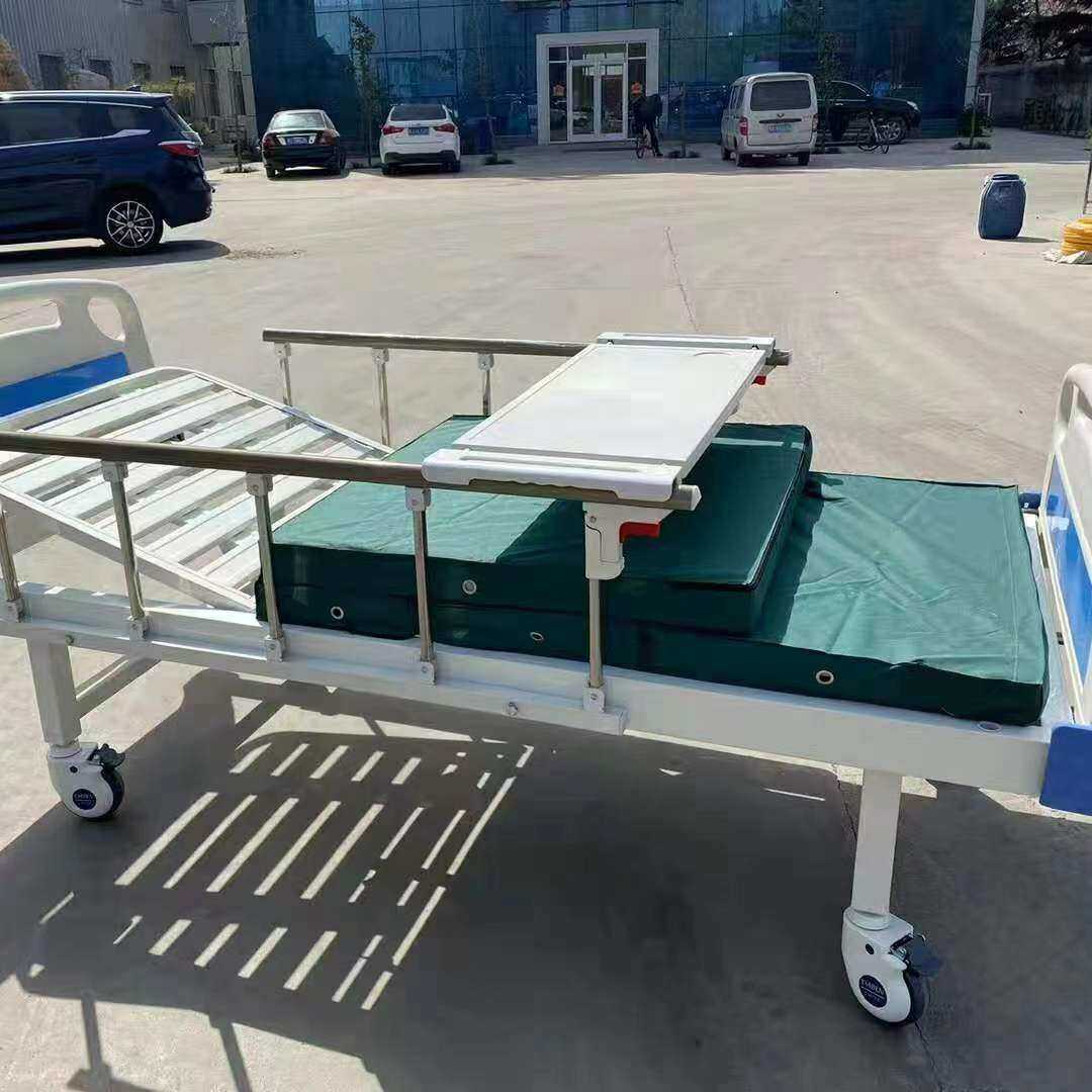 厚福款手动病床护理床病床钢制平板护理床养老院观察床