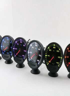 厂家 汽车赛车电子仪表 电压 转速 水温 油温 空燃比 速度表