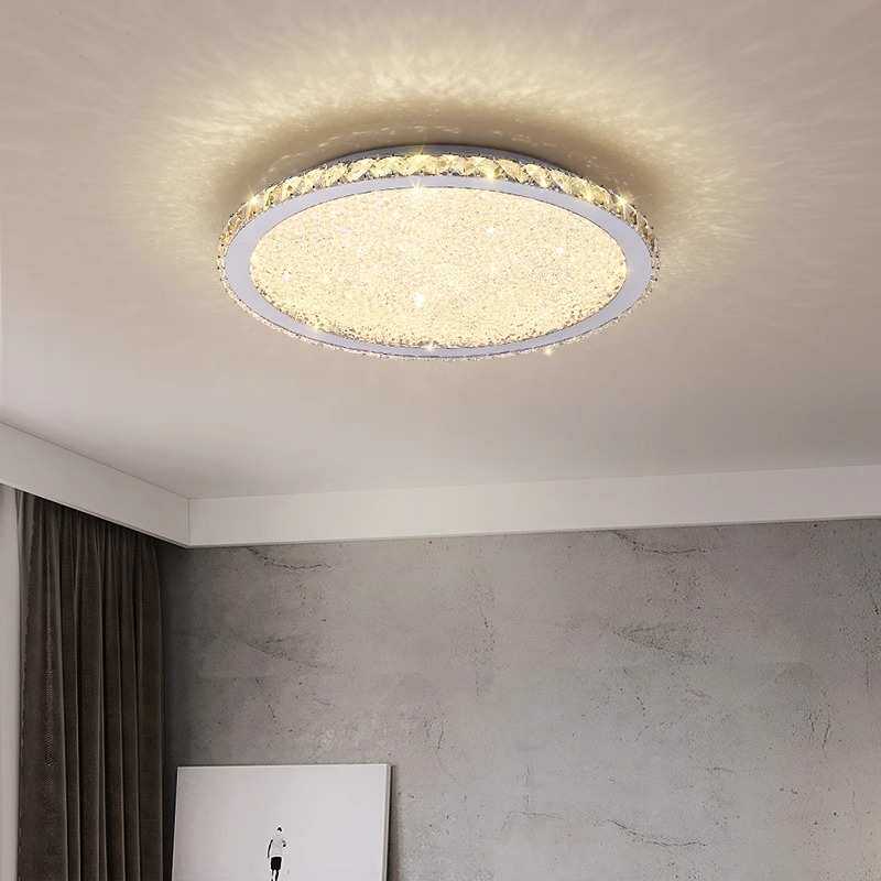 轻奢吸顶灯水晶灯卧室灯后现代客厅灯简约现代灯饰北欧灯具