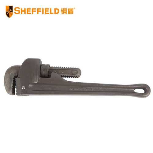 钢盾S104110/48铝合金管子钳重型水管钳水喉钳管道钳10