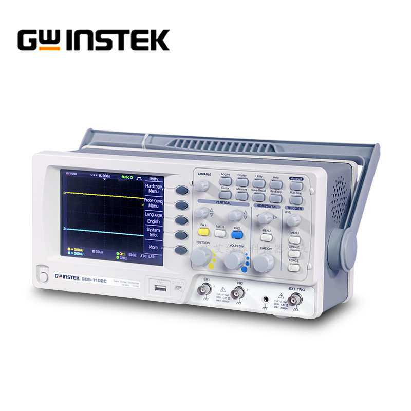 固纬GWINSTEK 100M双通道数字存储示波器1G采样率GDS-1102C/1072C