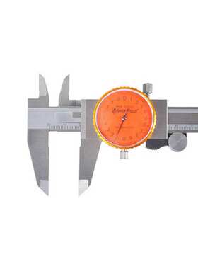 钢盾不锈钢带表卡尺表盘式游标卡尺尺150 200mm S071011 S071022