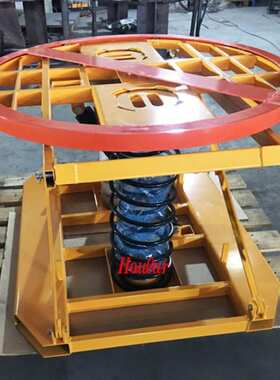 可移动Z2001圆形自重升降弹簧固定平台自动弹簧式升降平台提升机