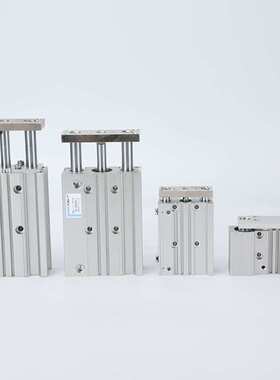 MGPM三轴缸系列12/16/20/25/32/40/50/63*10-30-40X75Z三轴三杆