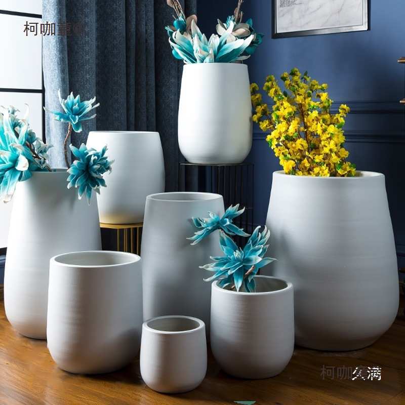禅意水培花盆阳台落地种树大口径陶瓷特大号户外庭院树大花麦太保