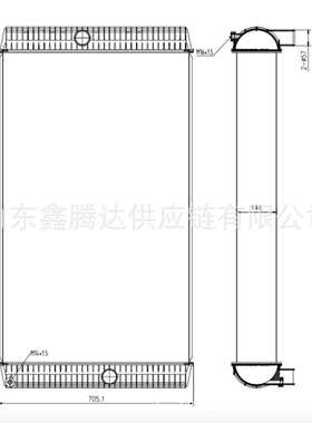 EC700B EC700C挖掘机散热器 水箱中冷器14523876? 14549771