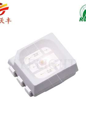 发光二极管  3528RGB六脚超高亮度全彩灯珠6个脚 工程亮化led灯珠