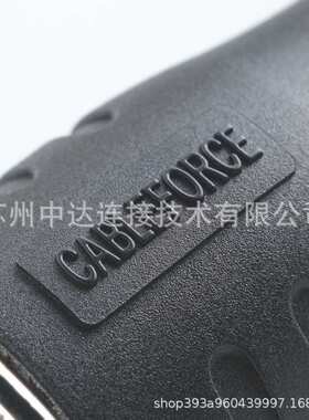 M12连接器4pin T-Code公弯头预铸电缆防水航空插头2M 非屏蔽