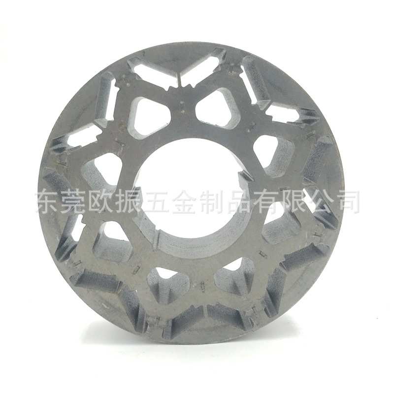 本工厂供100MM无刷马达定转子铁芯电机线圈电动汽车五金零件订制