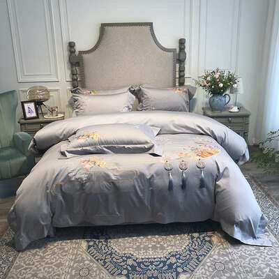 九喜狐婚庆家纺四件套六件套居家款新房装修床上用品伊丽莎