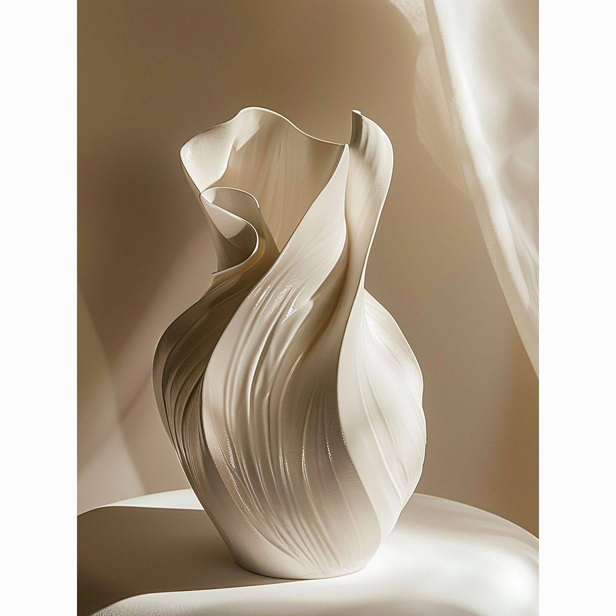 北欧创意陶瓷花瓶旋转美感摆件高级感客厅玄关桌面餐桌干花装饰品,家居饰品,花瓶,淘宝优惠券,粉丝福利购,淘宝优惠卷