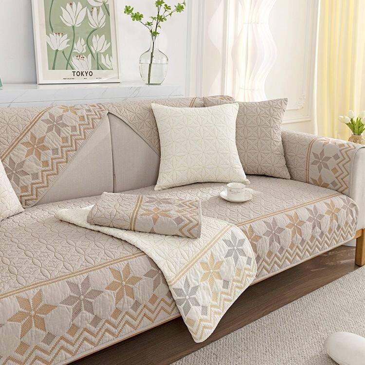 沙发垫四季通用防滑纯棉布艺坐垫简约现代2025皮沙发套罩盖布居家