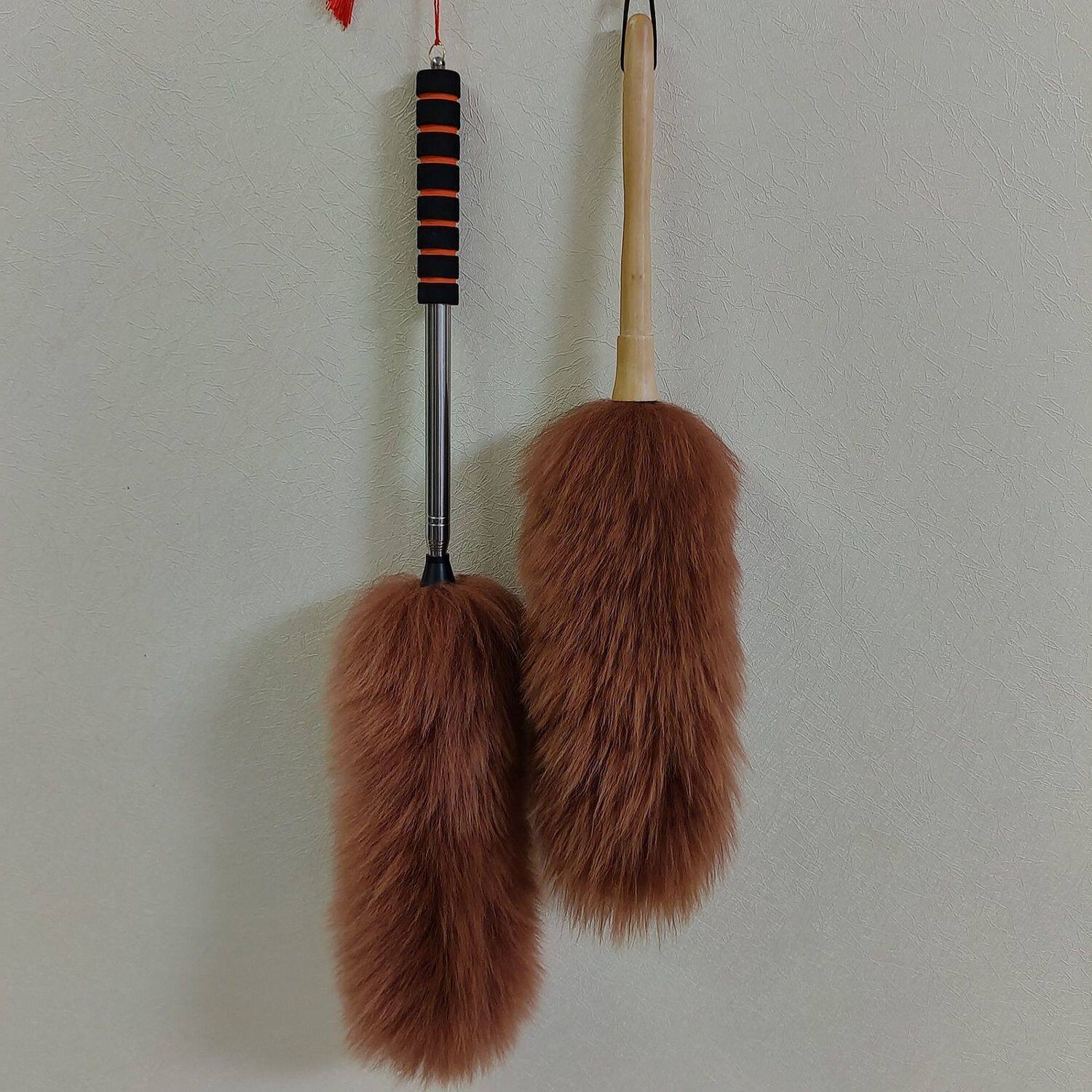 新款伸缩杆灰尘掸汽车羊毛软毛扫屋顶加长高档正宗鸡毛掸子老牌子