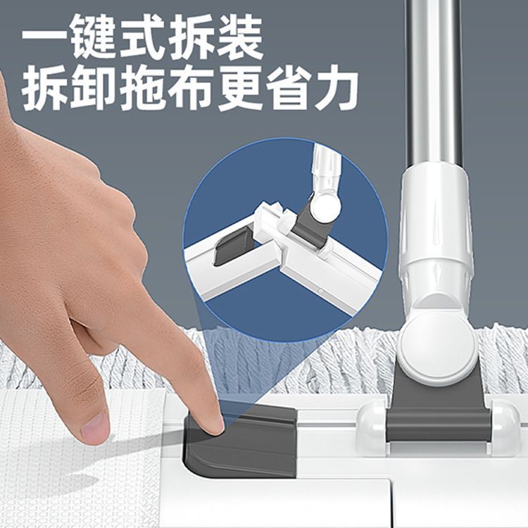 大号拖把2024新款自动家用平板懒人一拖地净拖地神器拖布尘推排拖