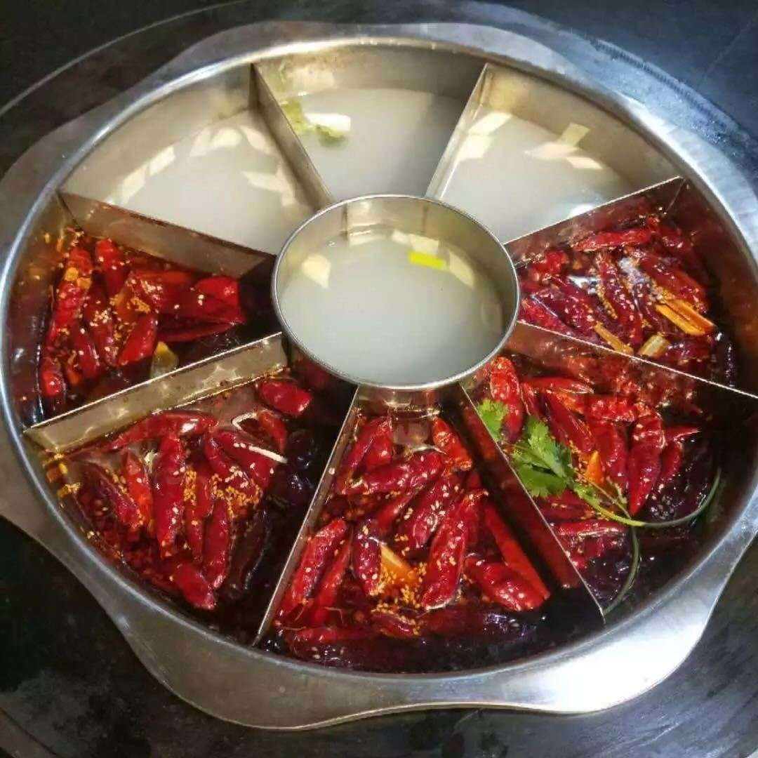 商用不锈钢麻辣烫锅大号摆摊锅盆鸳鸯锅九宫格关东煮锅格