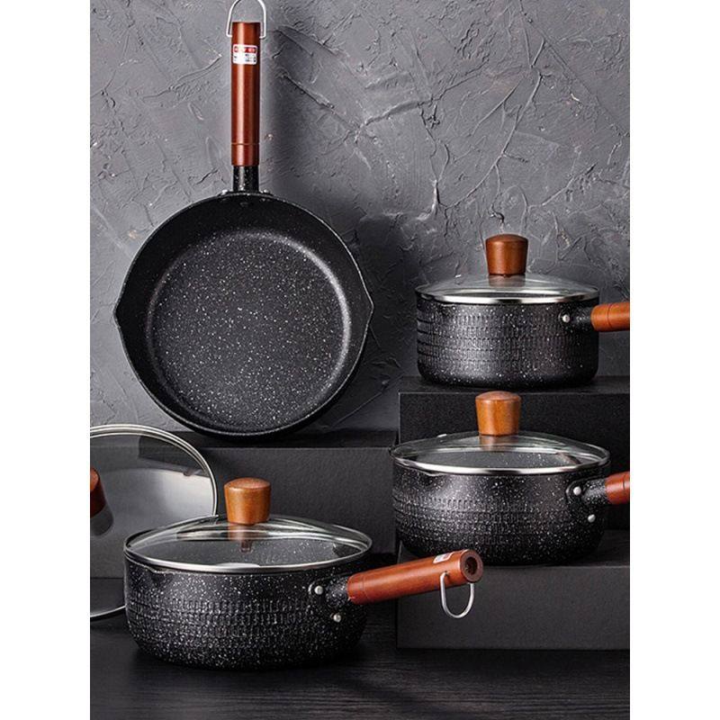 煮泡面的小锅迷你不粘锅麦石锅小奶锅寝室热油多功能小型家用日式