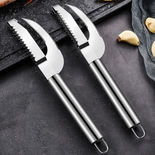 不锈钢鱼鳞刨刮鱼杀鱼多功能厨房家用刮鱼刀去鱼鳞工具鱼肚云