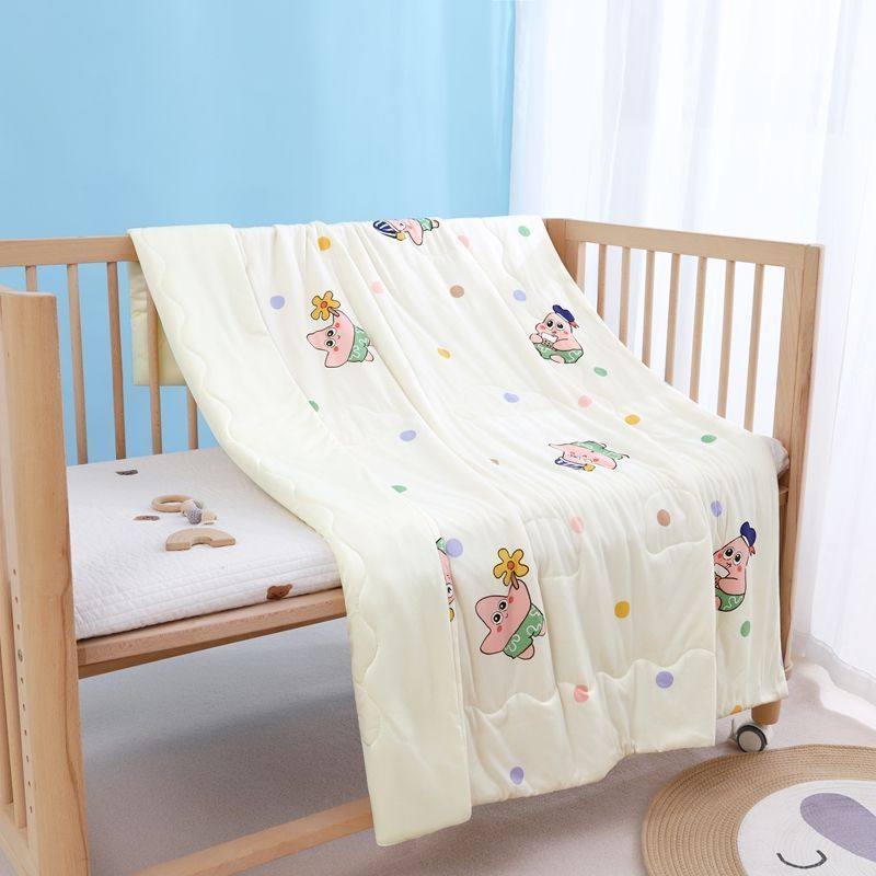 婴儿a类纯棉夏凉被幼儿园宝宝午睡空调夏季薄款盖全棉可机洗