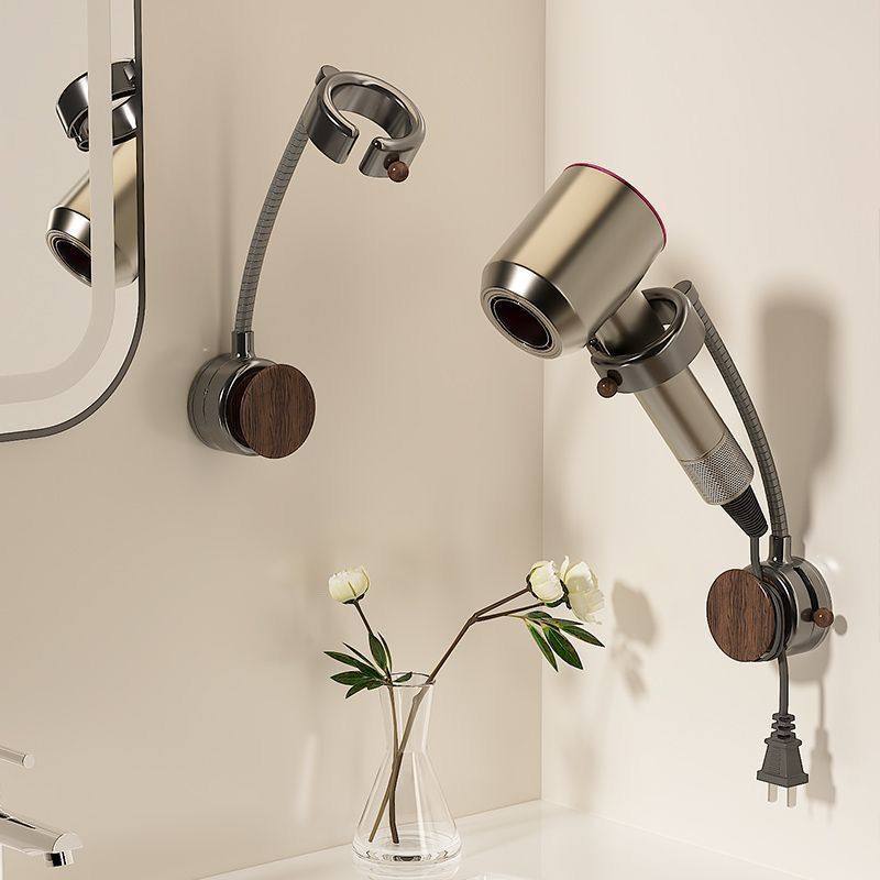 吹风机置物架懒人打孔卫生间风筒解放浴室双手电吹风支架壁挂收纳,家庭/个人清洁工具,吹风机置物架,淘宝优惠券,粉丝福利购,淘宝优惠卷