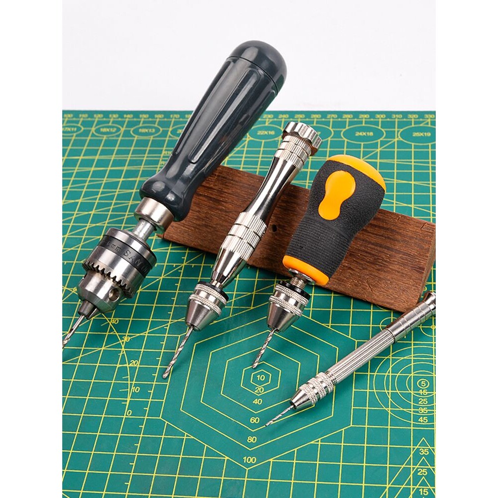 手捻钻文玩手钻手动钻孔器手工diy打孔钻迷你手拧钻木工工具大全