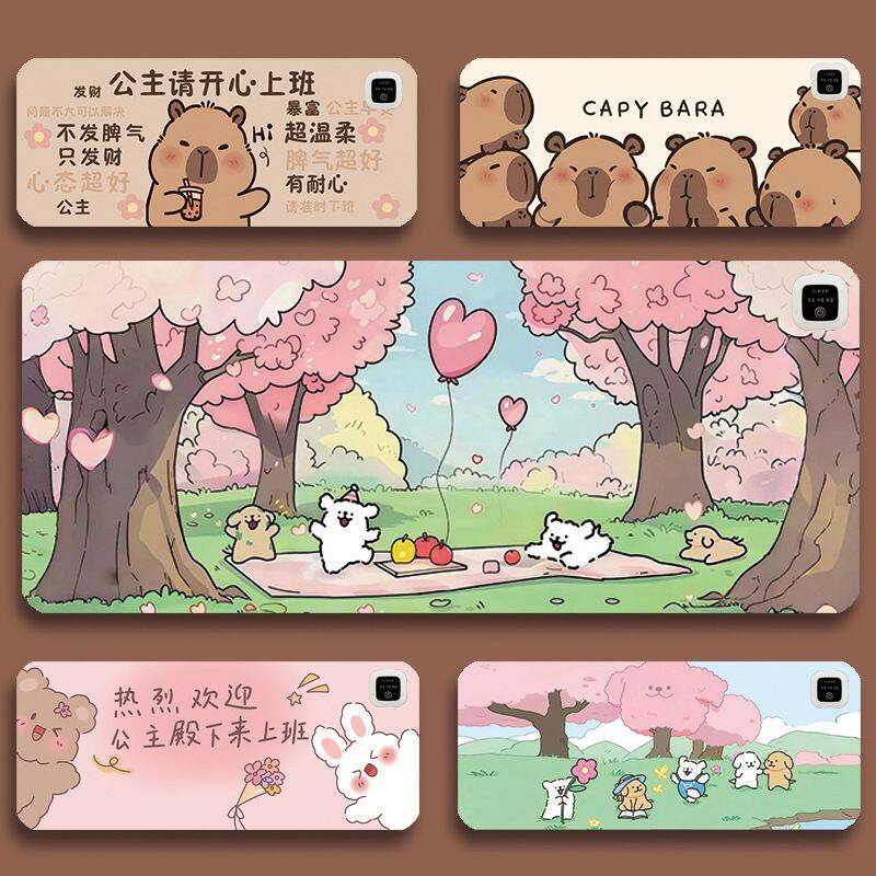 加热鼠标垫发热办公室电脑桌面女生工位高颜值可加热暖手桌垫其他