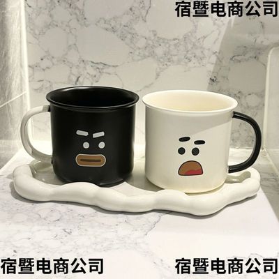 陶瓷刷牙杯子洗漱杯套装陶瓷漱口杯家用情侣创意可爱牙刷杯子一对