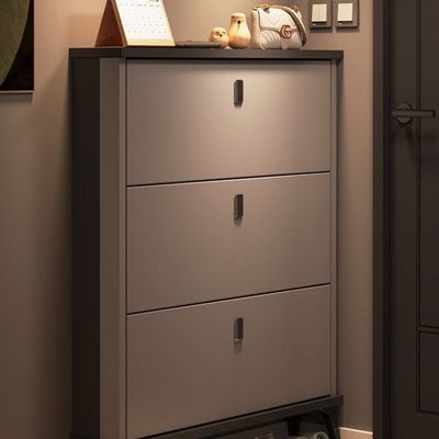 家用意式鞋柜门口翻斗玄关柜室内入户多层小窄大容量收纳鞋架