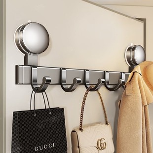 吸盘门后挂钩墙上免打孔承重置物架厨房挂钩入户门挂衣架收纳