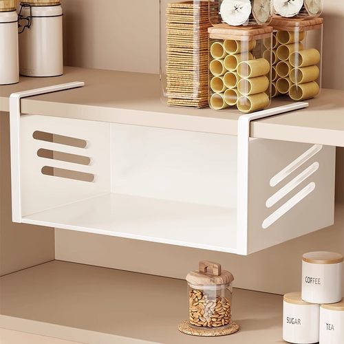 柜内收纳架置物架宿舍挂篮好物书桌下挂衣柜分层隔板桌面挂架神器