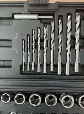 破损受损螺母螺栓取出器40pc反牙套筒六角生锈断丝取出工具