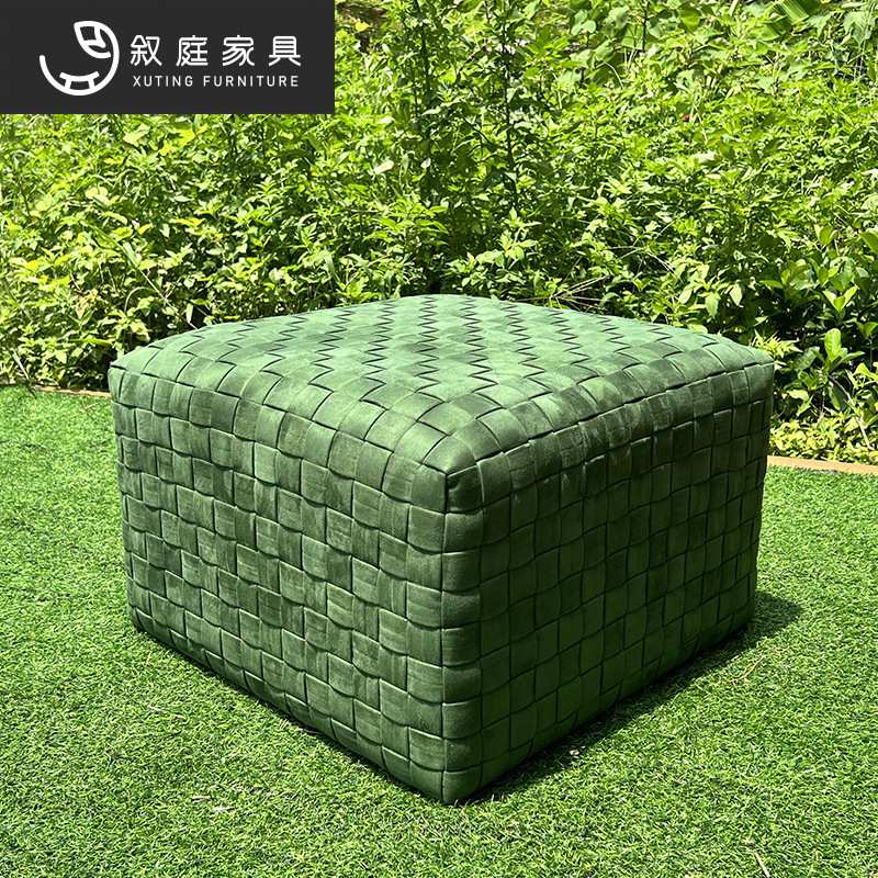 布艺小凳子家用矮凳脚踏圆凳简约客厅沙发茶几凳创意墩子实木内胆