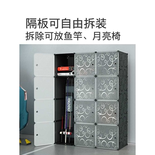 地下车库储物柜靠墙仓库车间工具柜地下室露营装备多层置物收纳柜